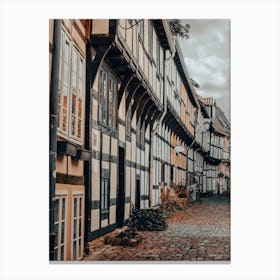 Old German Half Timbered Houses 01 Canvas Print