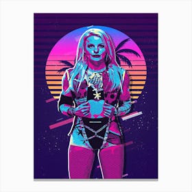 Candice Lerae 80s Retro Canvas Print