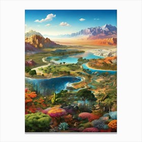 Landscape Of A Desert Canvas Print