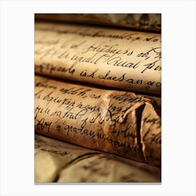 Old Manuscripts 1 Canvas Print