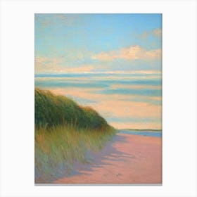 Formby Beach Merseyside Monet Style Canvas Print