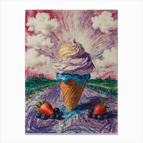 Ice Cream Cone 4 Canvas Print