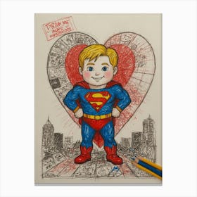 Superman Canvas Print