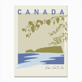 Locations Canada Canvas Print