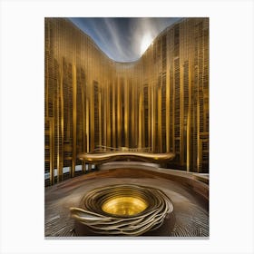 Golden Sphere Canvas Print