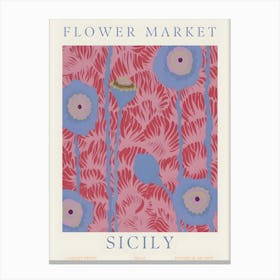 Flower Market Sicily Canvas Print