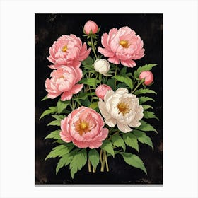 Pink Peonies Canvas Print