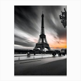 Sunset In Paris 7 Canvas Print