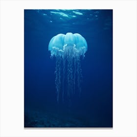 Lions Mane Jellyfish Ocean Realistic 1 Canvas Print