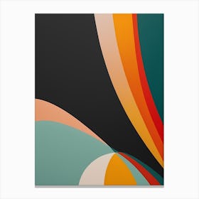 Glowing Abstract Geometric Painting (35) Canvas Print