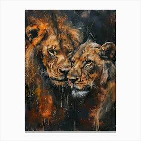 Lions Canvas Print