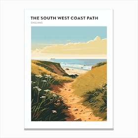 The South West Coast Path England 2 Hiking Trail Landscape Poster Canvas Print