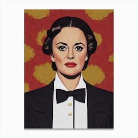 Jeanne Moreau Illustration Movies Canvas Print