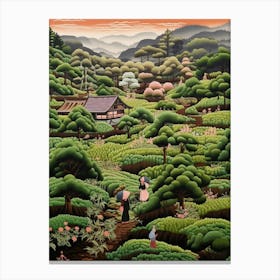 Traditional Japanese Tea Garden 6 Canvas Print