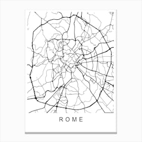 Rome Map Canvas Print