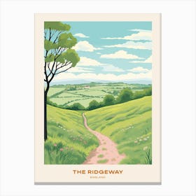 The Ridgeway England 1 Hike Poster Canvas Print