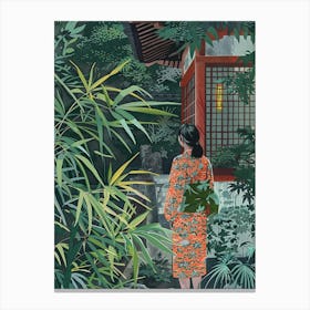 In The Garden Ninna Ji Temple Japan 3 Canvas Print