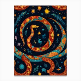 Snakes And Stars Canvas Print