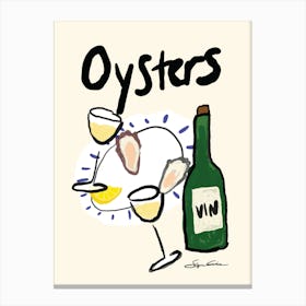 Oysters Canvas Print