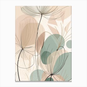 Pastel Flower Fields Canvas Print