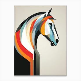 Horse Minimalist Abstract 2 Canvas Print