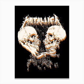 Metallichead Skulls Canvas Print