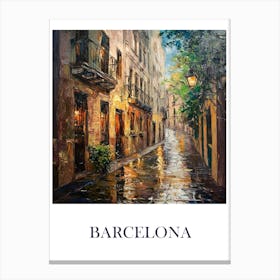 Barcelona Street Canvas Print