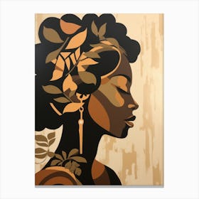 Silhouette Of A Woman 8 Canvas Print