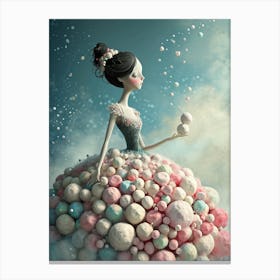 Marshmallow Ballerina 2 Canvas Print