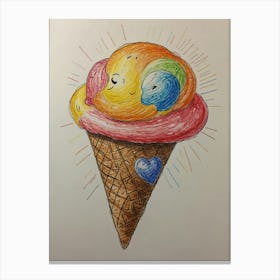 Ice Cream Cone 103 Canvas Print