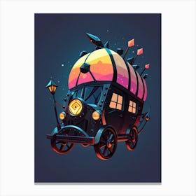 Pixel Illustration Canvas Print