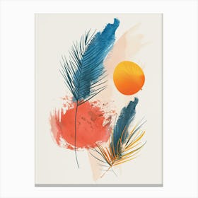 Radiant Minimalism Mid Century Style Canvas Print