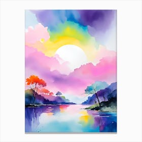 Landscape Watercolor Painting Canvas Print