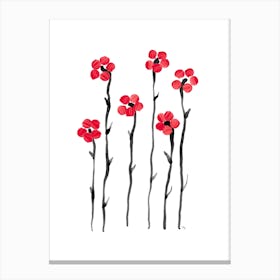 Red Poppies Canvas Print