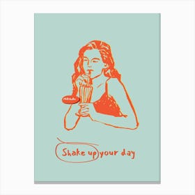 Shake Up Your Day Canvas Print