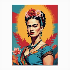 Frida Kahlo Portrait (28) Canvas Print