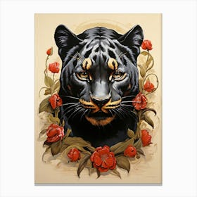 Panther art print Canvas Print