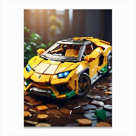 Lego Lamborghini 1 Canvas Print