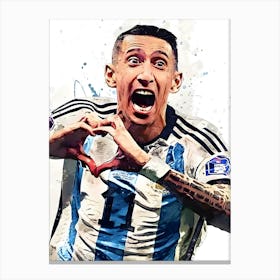 Angel Di Maria Argentina 1 Canvas Print