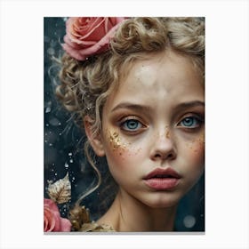 Portrait of a magical fairy 5 Canvas Print