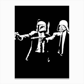 Star Wars Boba Fett Pulp Fiction Canvas Print
