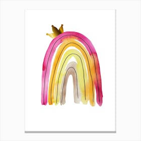 Watercolor Rainbow Stampe su tela