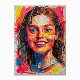 Portrait Of A Girl 8 Canvas Print