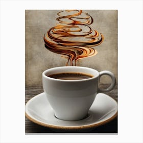 Coffee Swirl — Stock Photo Canvas Print