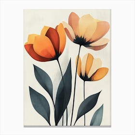 Orange Tulips Canvas Print