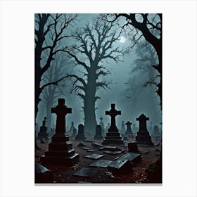 In the Depths of the Darkened Grove Canvas Print