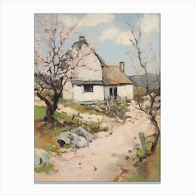 A Cottage In The English Country Side Painting 5 Canvas Print