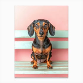 Dachshund.Generated AI. Art Print 2 Toile