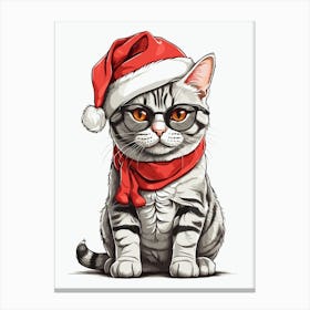 Christmas Cat Canvas Print