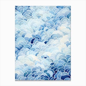 Blue Clouds Canvas Print